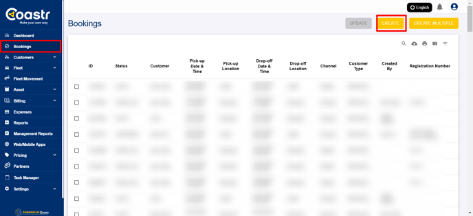 click-on-bookings-and-click-create-coastr