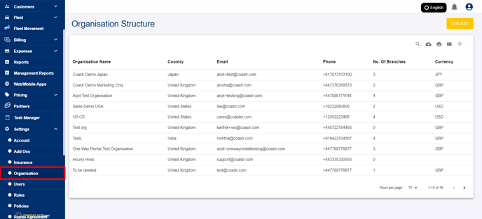 click-settings-select-organinsation