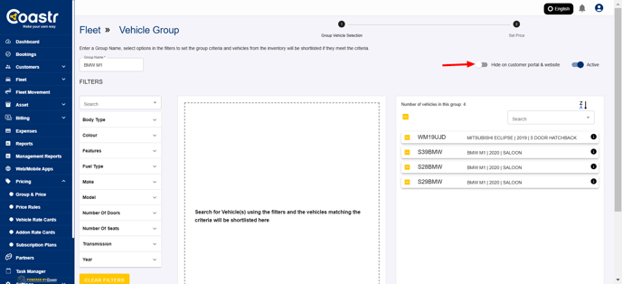 find-option-hide-on-customer-portal-website