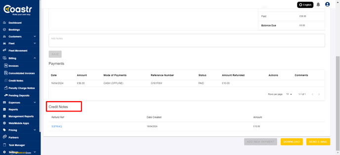 scroll-down-to-find-credit-notes-issues