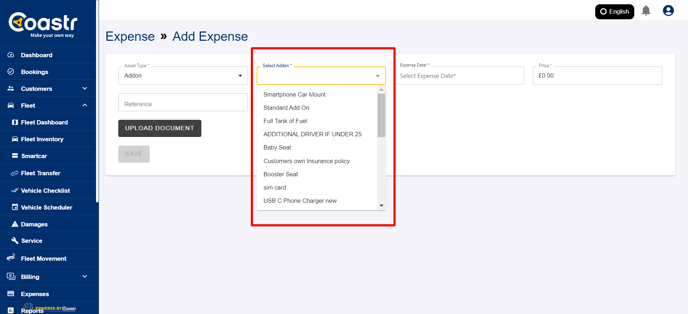 select-add-ons-from-list