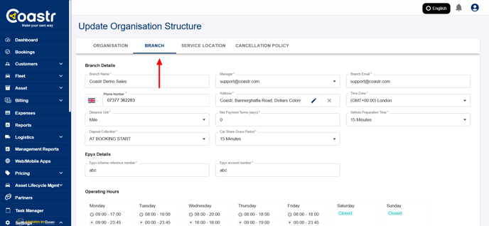 select-branch-tab-at-top-navigation-coastr