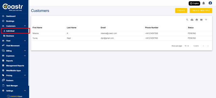 select-customers-individual-coastr-web-app