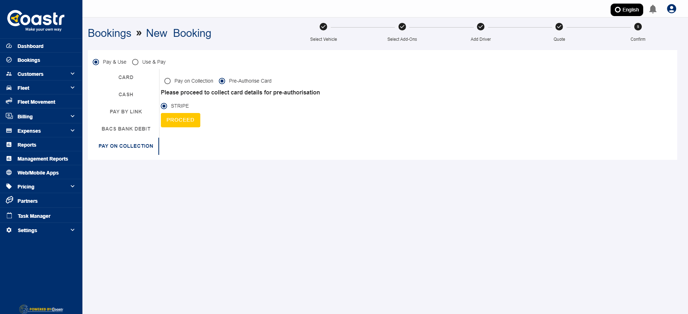 select-pre-authorise-card-option-card-to-get-payment-link-coastr