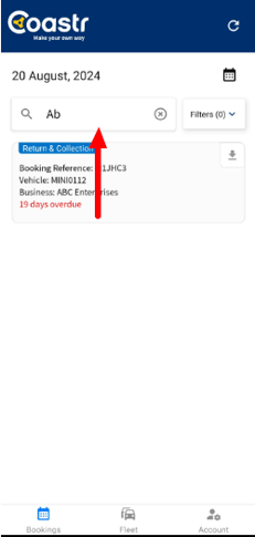 use-search-feature-to-search-a-particular-booking