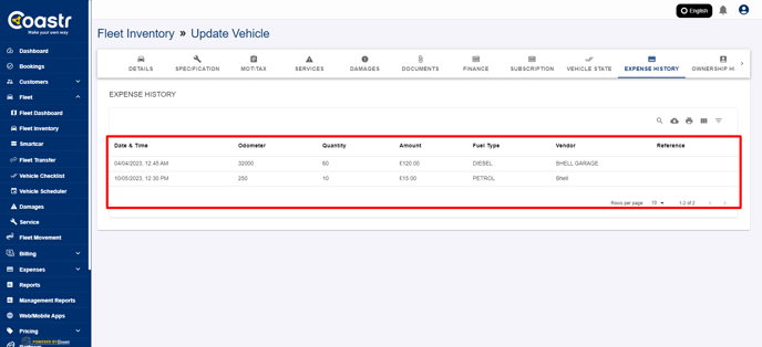 view-all-fuel-expense-for-vehicle